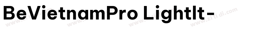 BeVietnamPro Lightlt字体转换